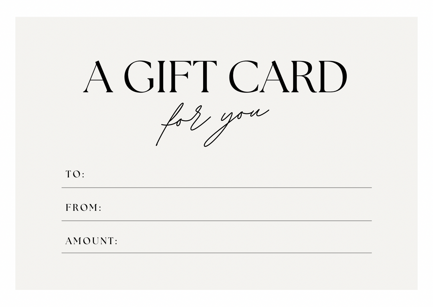 Gift card